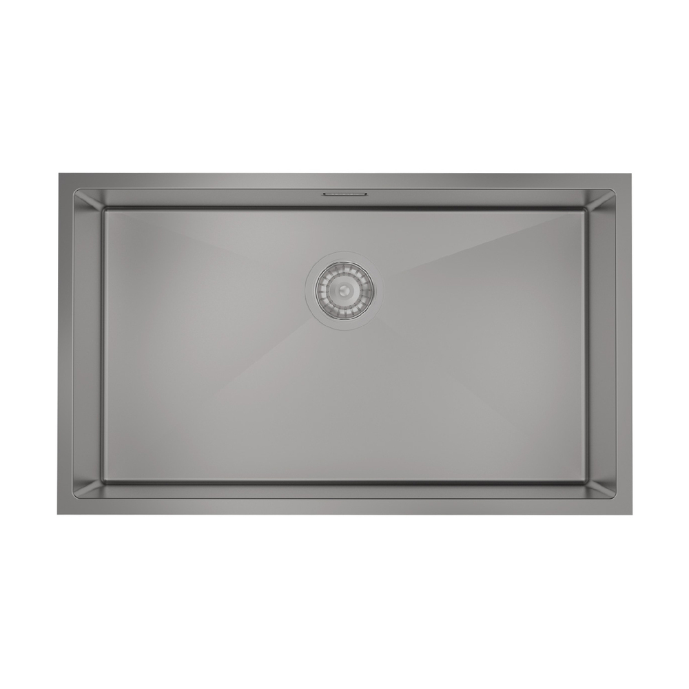 Мойка для кухни Iddis Edifice 74х44х20 см врезная с сифоном сталь графит (EDI74G0i77)