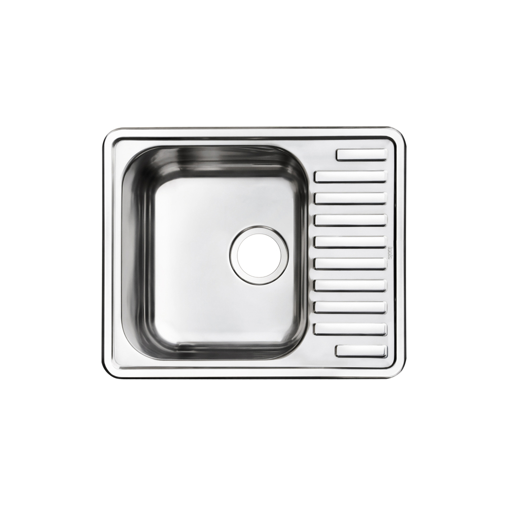Мойка для кухни Iddis Strit 58,5х48,5х18 см врезная с крылом сталь (STR58SDi77)