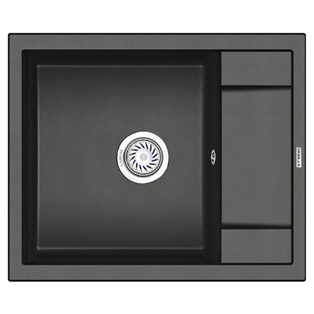 мойка GRANULA 600х500х20мм черный кварц