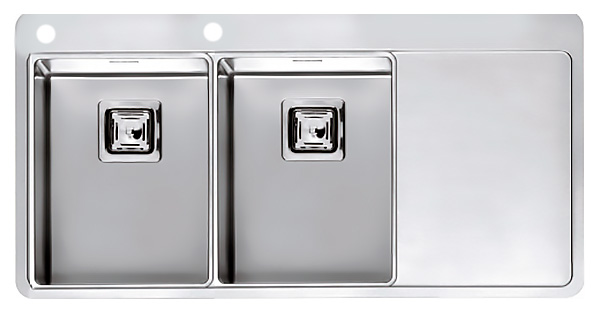 Мойка кухонная Reginox Nevada 30x30 LUX OKG left L сталь