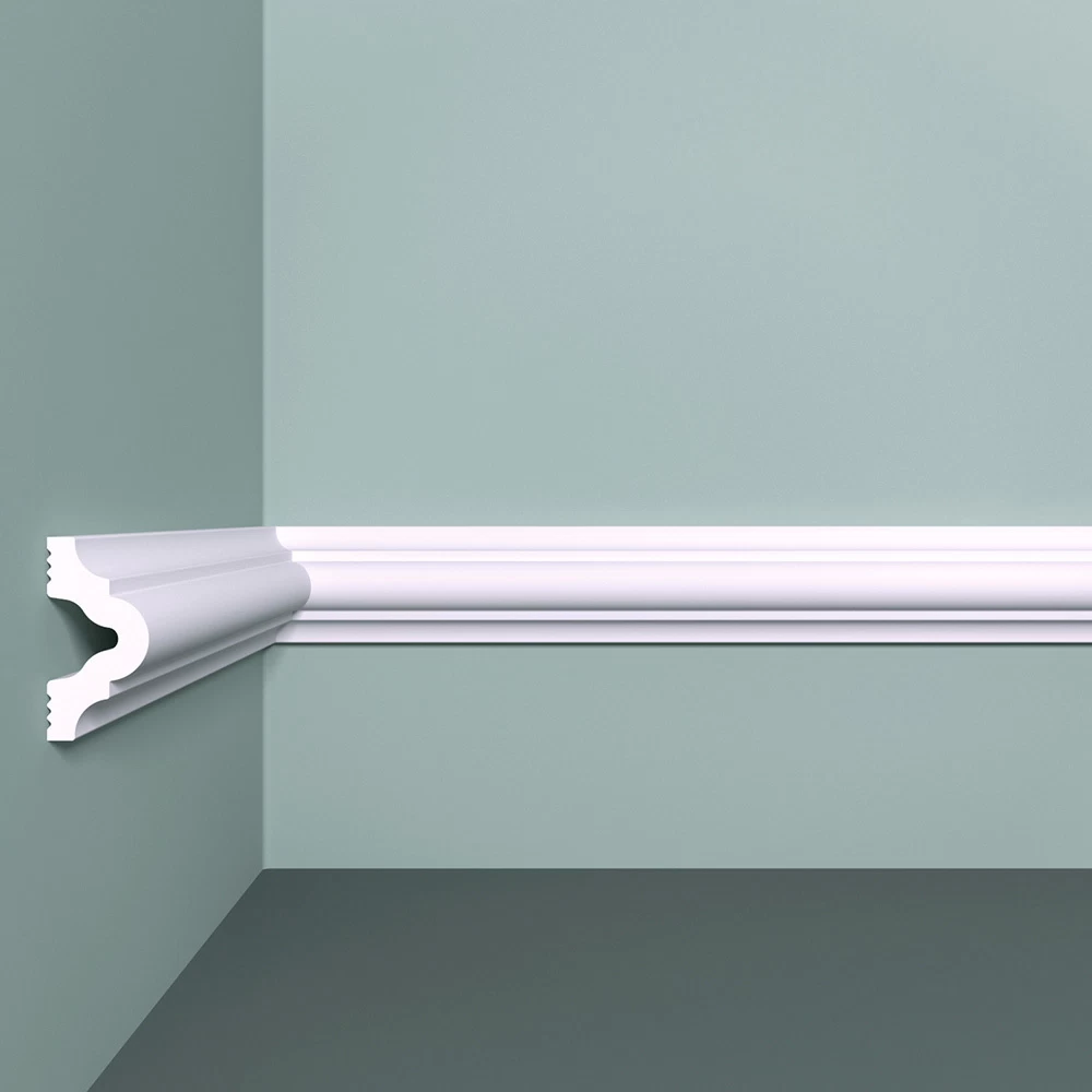 Молдинг из экополимера ударопрочный 40х20х2000 мм под покраску Bello Deco XPS M 12 белый