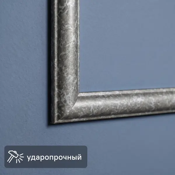 Молдинг настенный полистирол ударопрочный серый 8x15x2000 мм