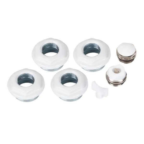 Монтажный комплект для радиатора Royal Thermo 1"x1/2" сталь белый