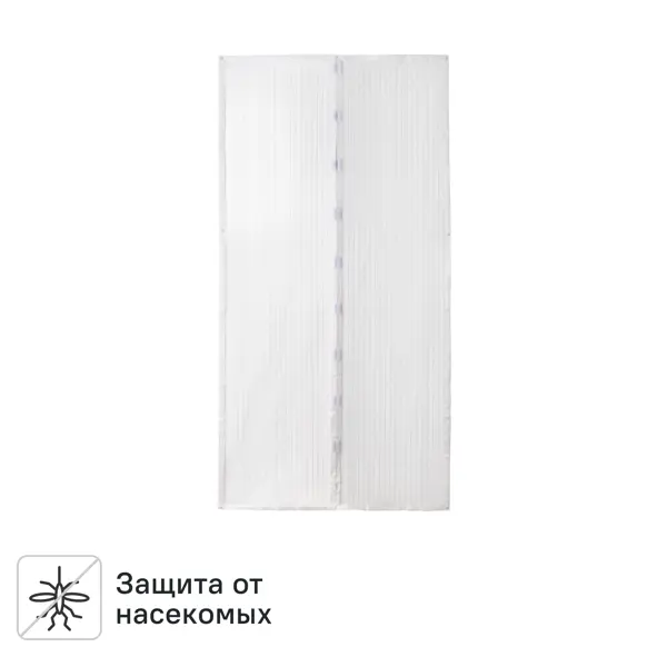 Москитная штора на магнитах 1000x2100 мм белая