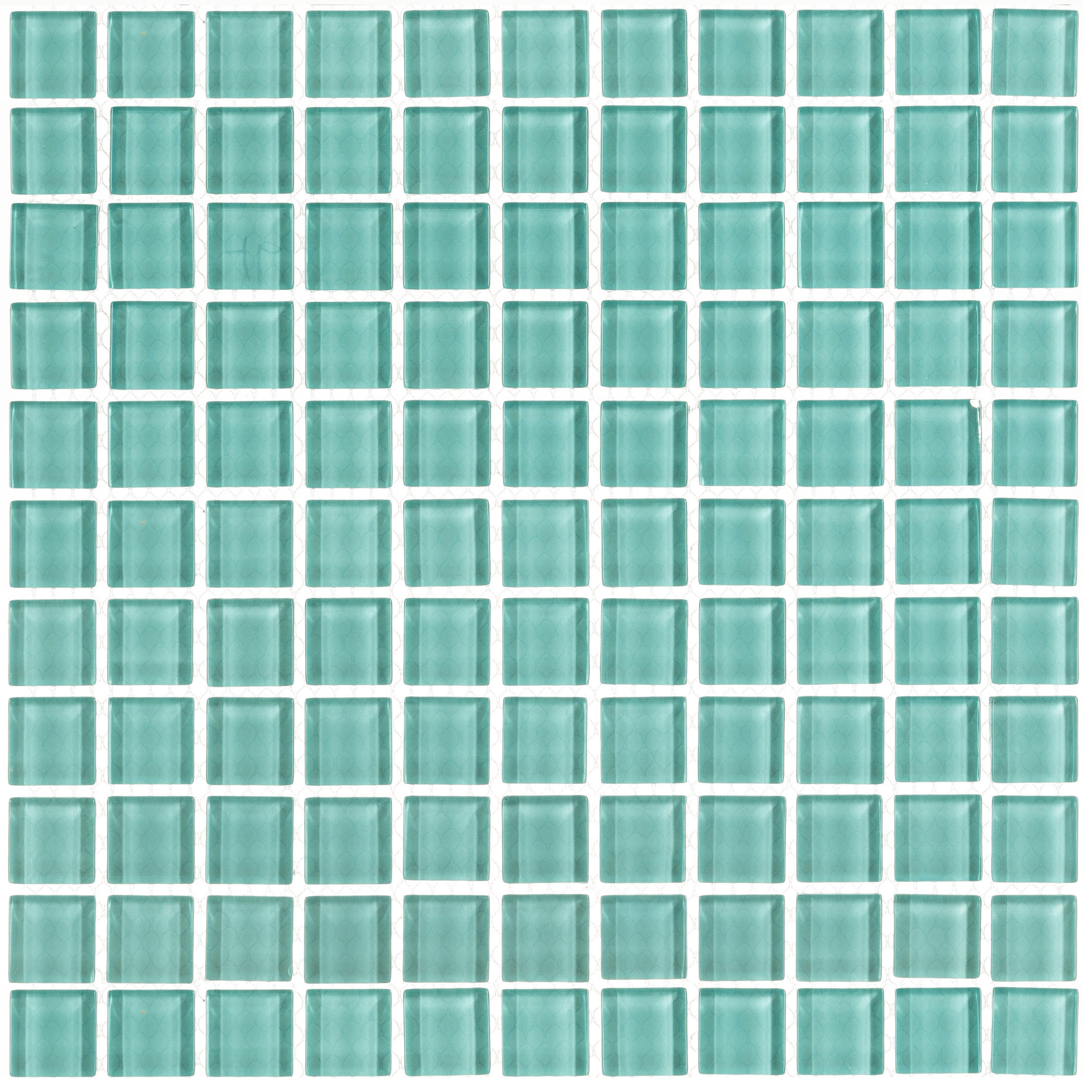 Мозаика Mir Mosaic Natural Color palette темно-голубая стеклянная 300х300х4 мм глянцевая