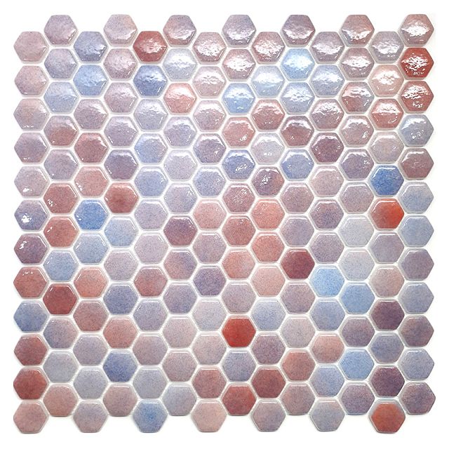 мозаика Natural STP-RD002-HEX 29х29х0,45 см мультиколор