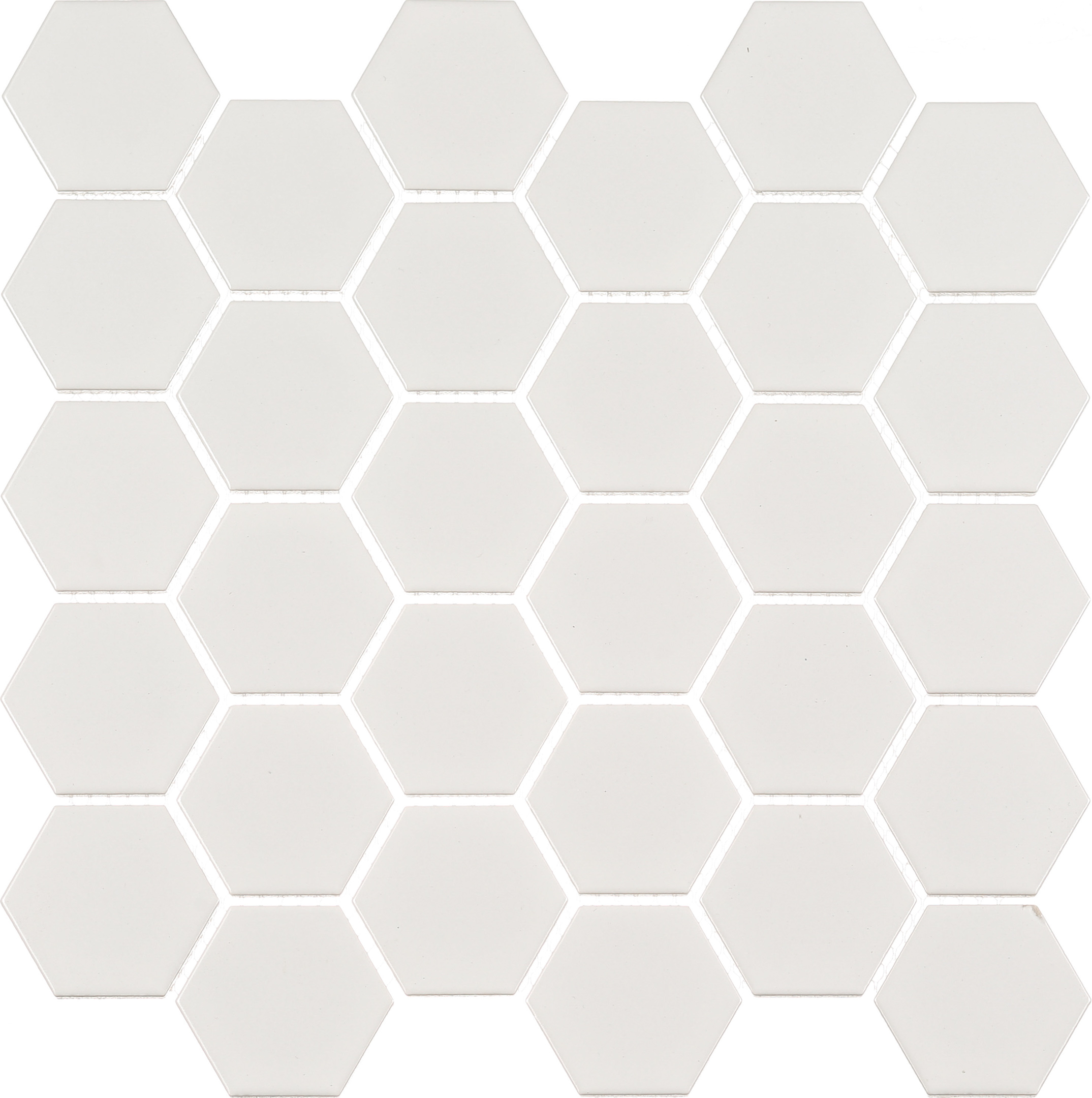 Мозаика Starmosaic Hexagon small белая керамическая 282х272х6 мм матовая