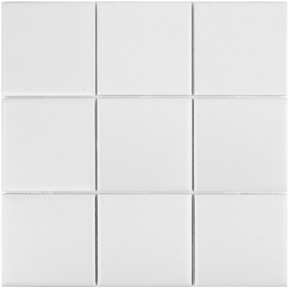 Мозаика Starmosaic Homework белая керамическая 300х300х6 мм матовая