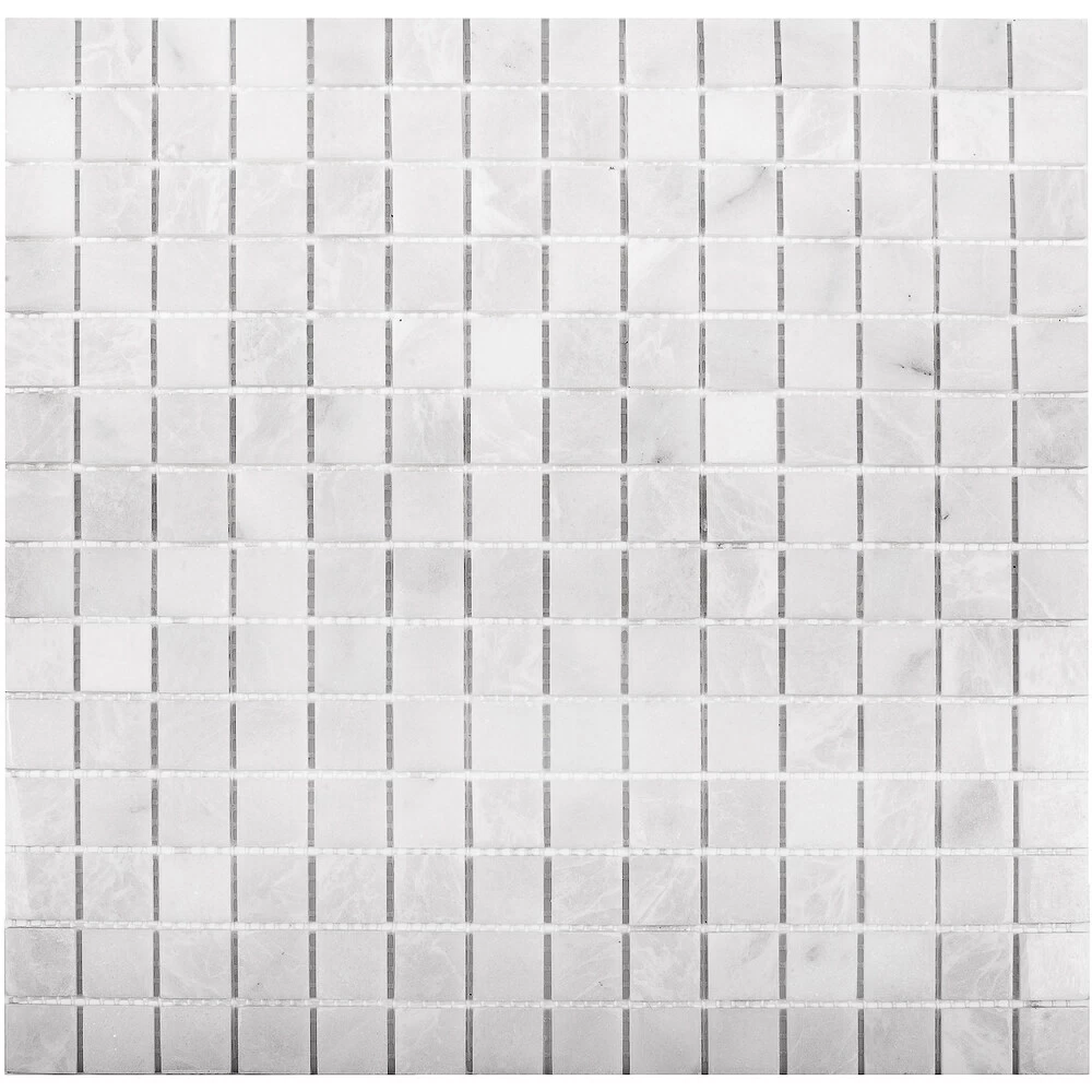 Мозаика Starmosaic Wild Stone белая из натурального камня 305х305х4 мм полированная