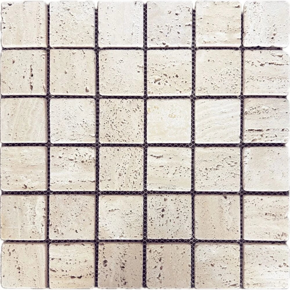 Мозаика Starmosaic Wild Stone бежевая из натурального камня 305х305х7 мм матовая