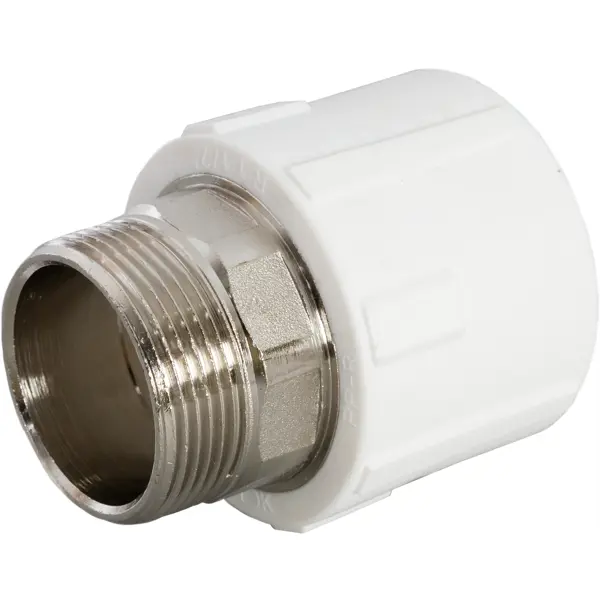 Муфта комбинированная Политэк 1 1/2"x50 мм НР полипропилен 9000050112