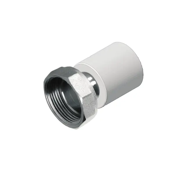Муфта комбинированная с накидной гайкой Политэк 1/2"x20 мм ВР полипропилен