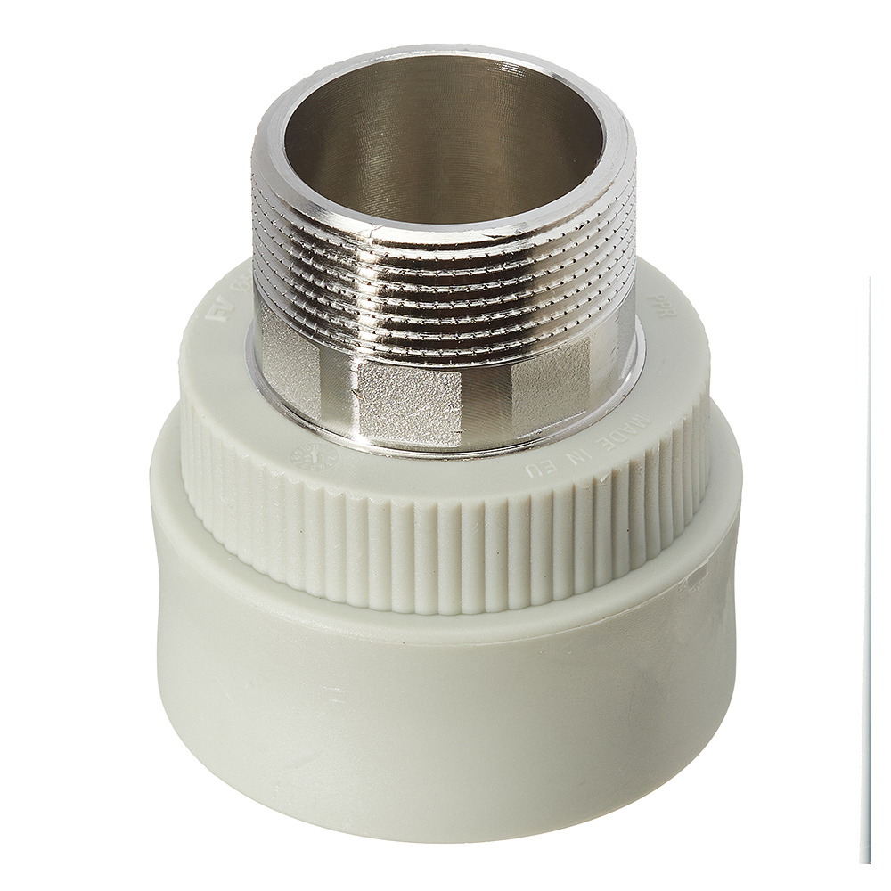 Муфта полипропиленовая FV-Plast 50 мм х 1 1/2 НР(ш) (215050)