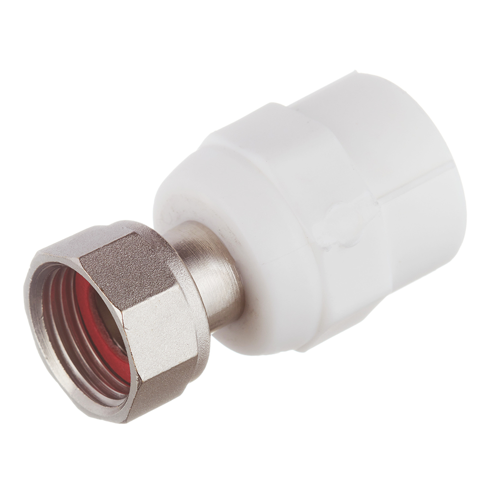 Муфта полипропиленовая Valtec с накидной гайкой 20 мм х 1/2 ВР(г) (VTp.708.0.02004)