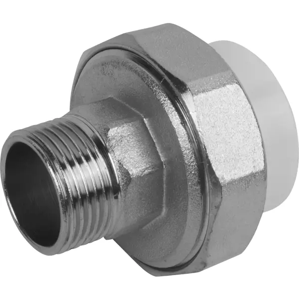 Муфта разъемная Политэк 3/4"x32 мм НР полипропилен