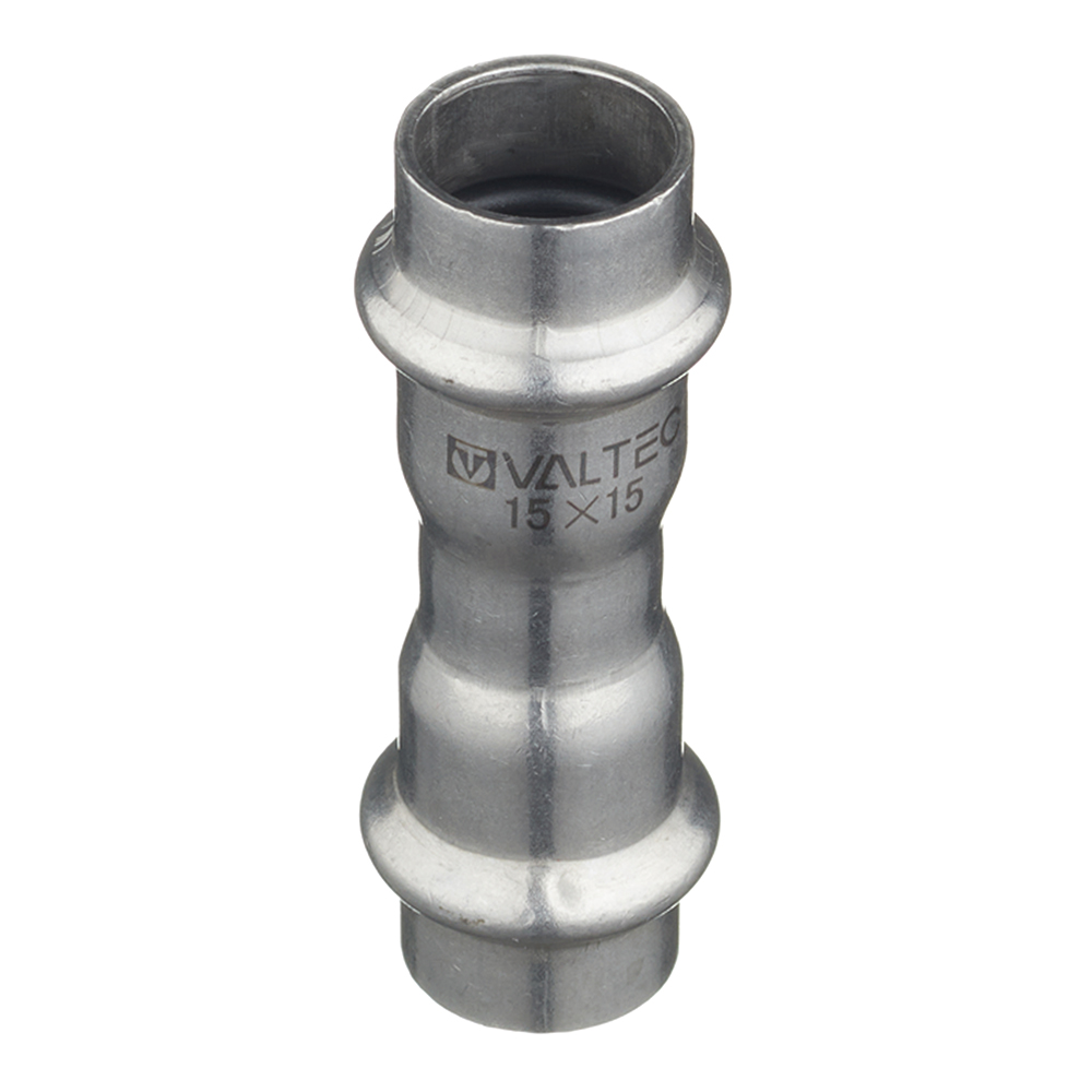 Муфта Valtec 15х15 мм нержавеющая сталь (VTi.903.I.001515)