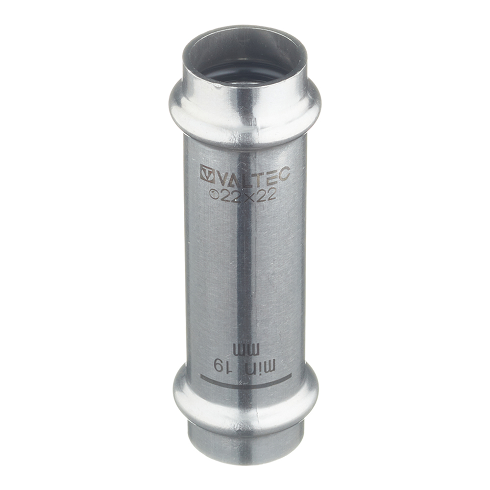 Муфта Valtec 22х22 мм надвижная нержавеющая сталь (VTi.904.I.002222)