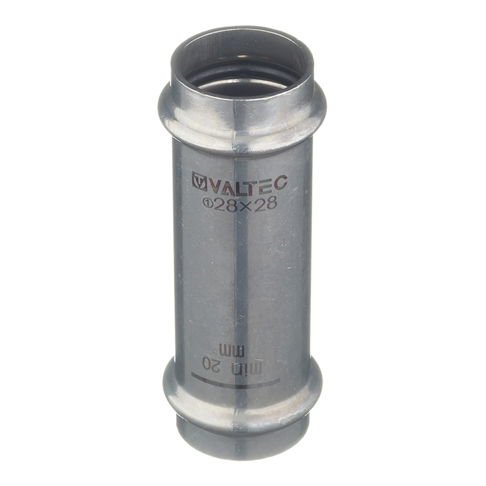 Муфта Valtec 28х28 мм надвижная нержавеющая сталь (VTi.904.I.002828)