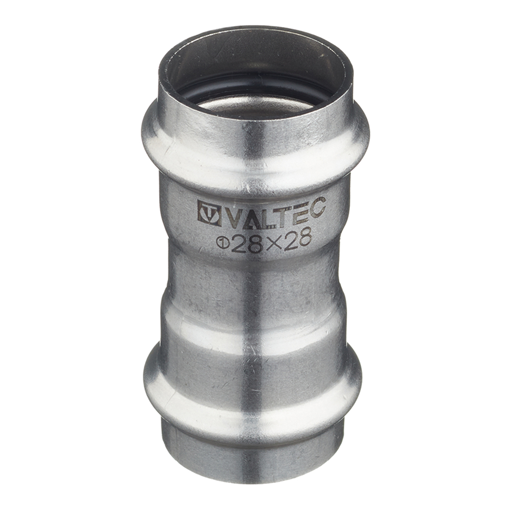 Муфта Valtec 28х28 мм нержавеющая сталь (VTi.903.I.002828)