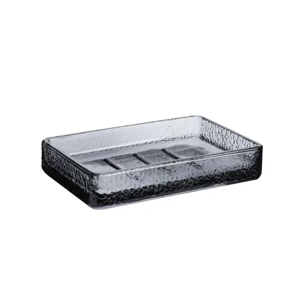 Мыльница Fixsen Atrium FX-840-4 стекло цвет серый