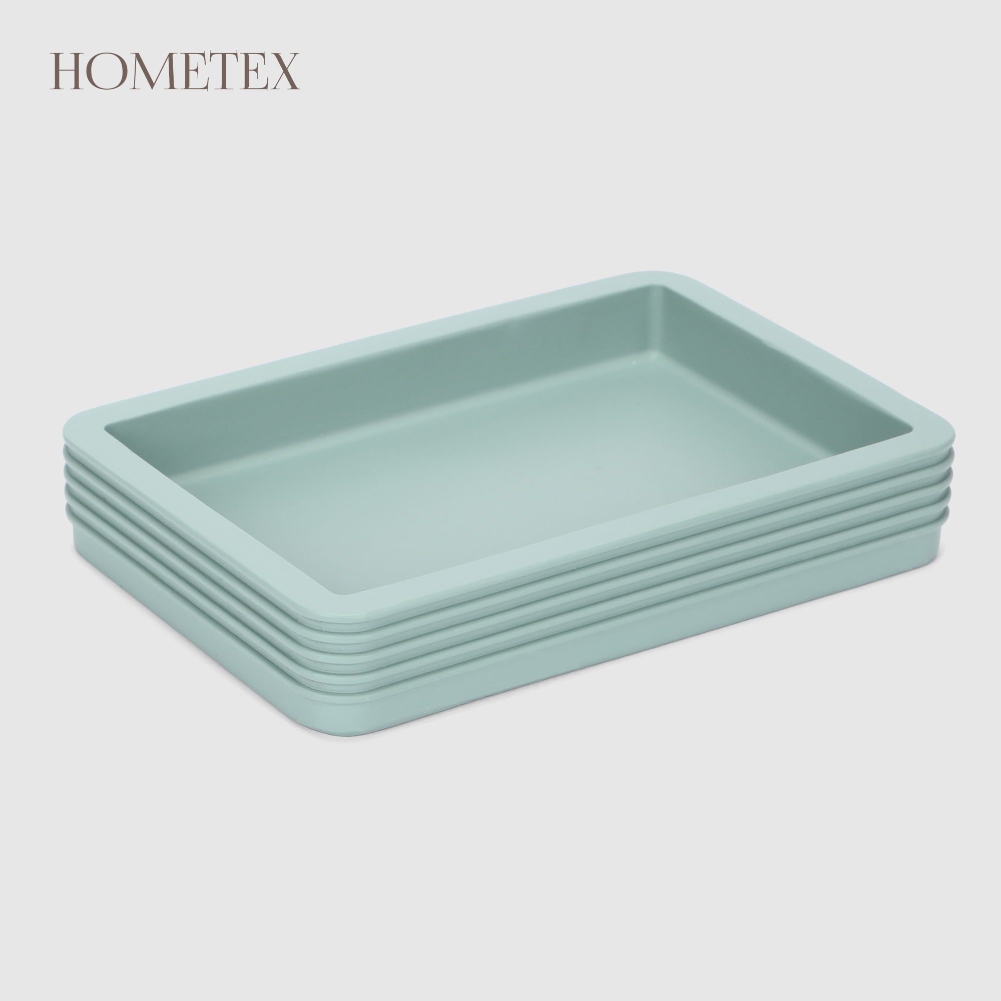 Мыльница Hometex Полосы bre2009ba-sd, мята