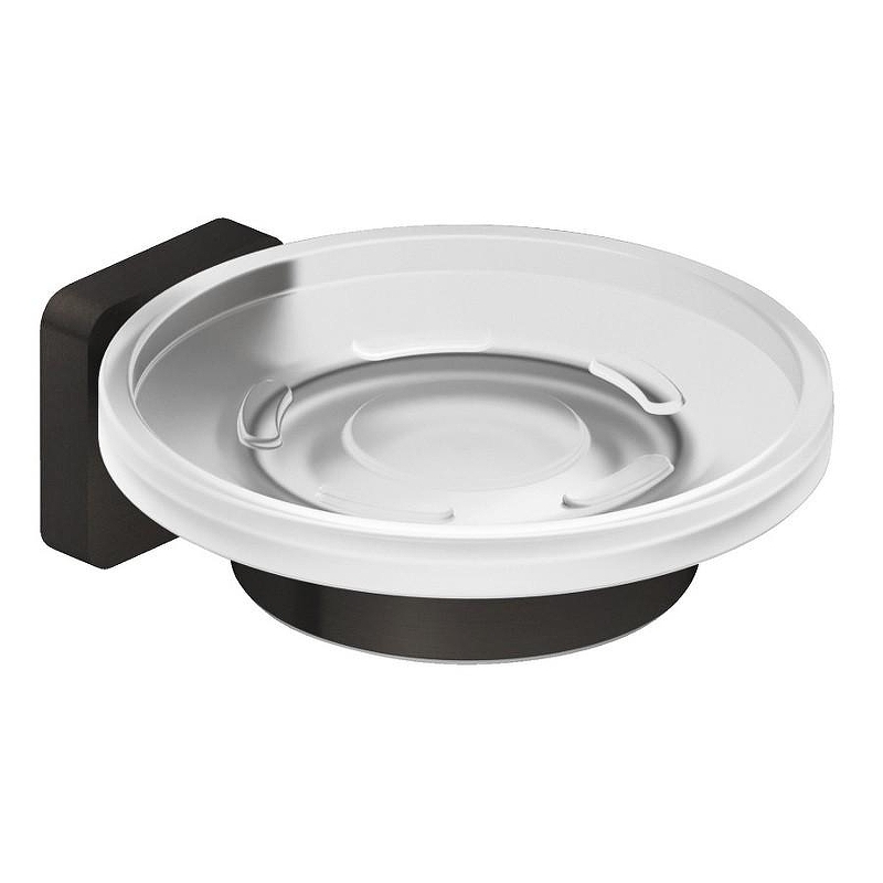 Мыльница Kludi Vela S 25985N2 цвет Оружейная сталь брашированная