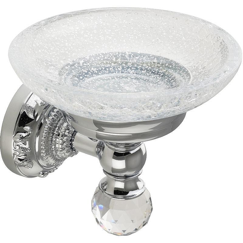 Мыльница Migliore Cristalia 16790 Хром с кристаллом Swarovski