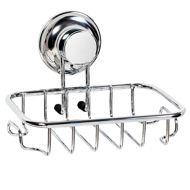 мыльница решетка TATKRAFT Ring Lock с 2-мя крючками хром