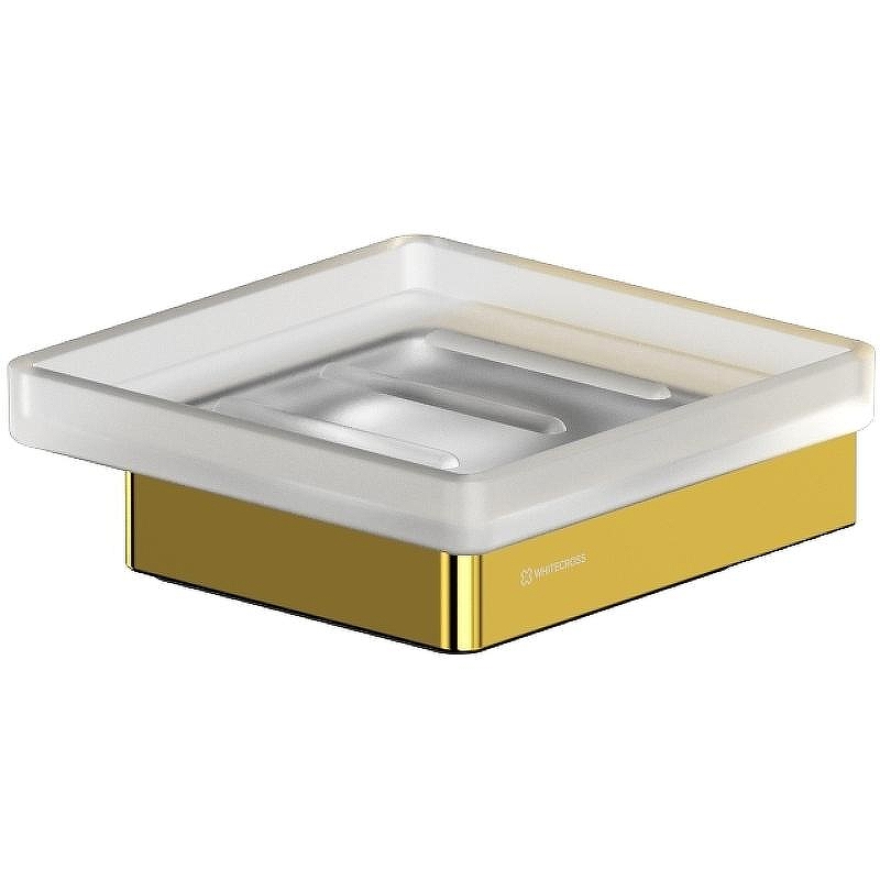 Мыльница Whitecross Cubo gold brushed CU2420GLB Брашированное золото