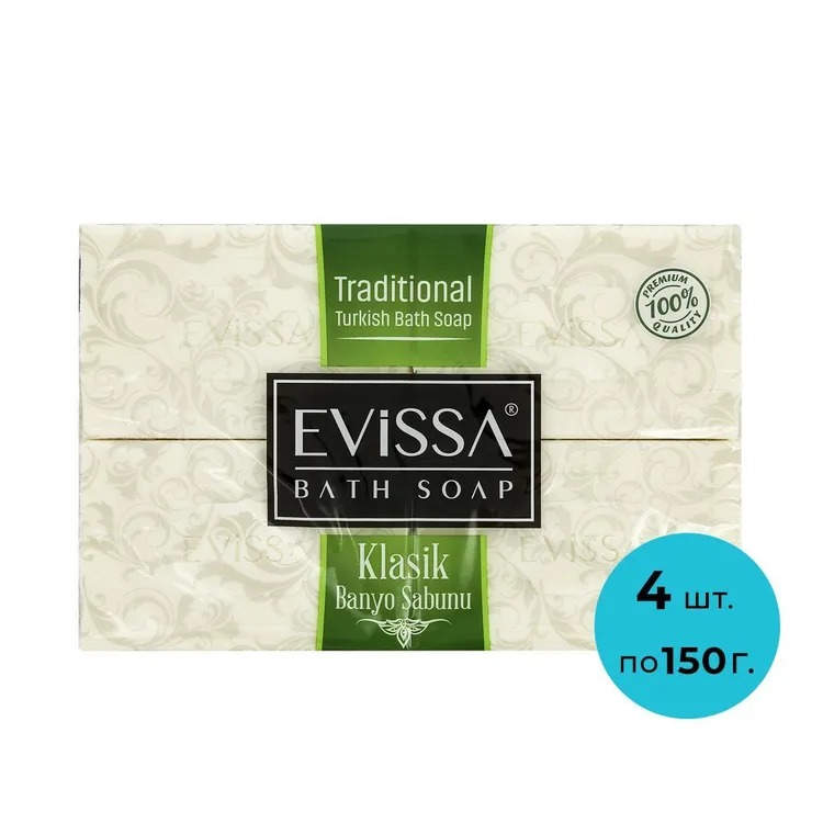 Мыло банное Evissa Оливка 4х150 гр