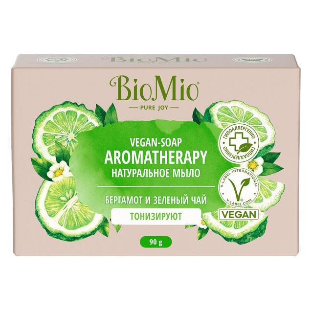 мыло BIOMIO Бергамот и Зеленый чай 90г