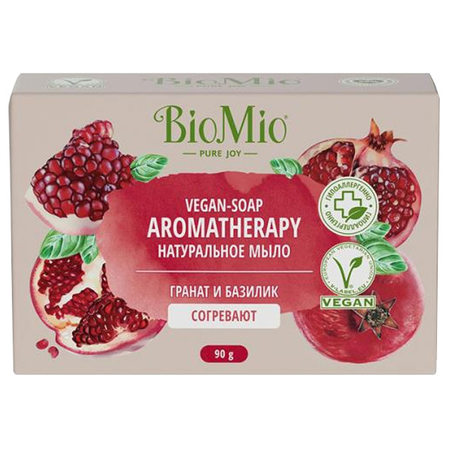 мыло BIOMIO Гранат и Базилик 90г