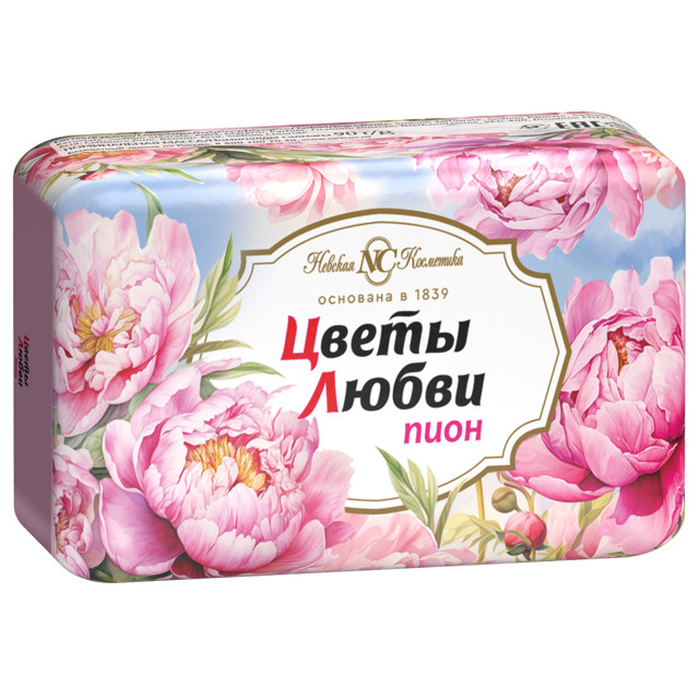 мыло НЕВСКАЯ КОСМЕТИКА Цветы любви Пион 90г
