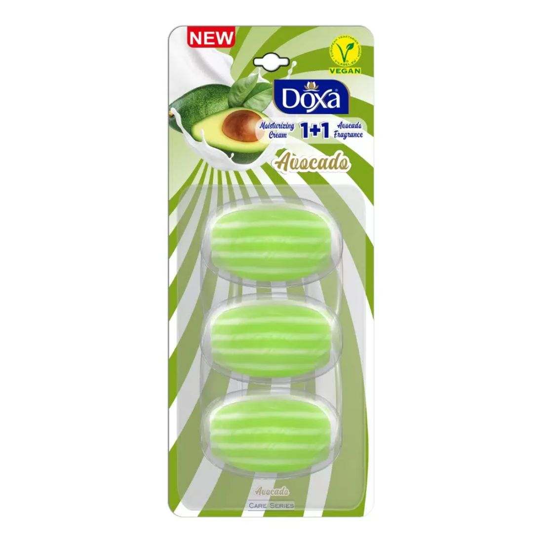 Мыло твердое Doxa Care series Beauty Avocado блистер 3х90г