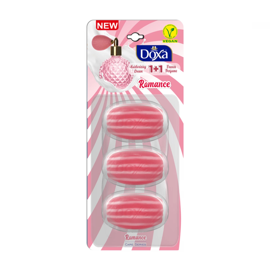 Мыло твердое Doxa Care series Beauty Romance блистер 3х90г