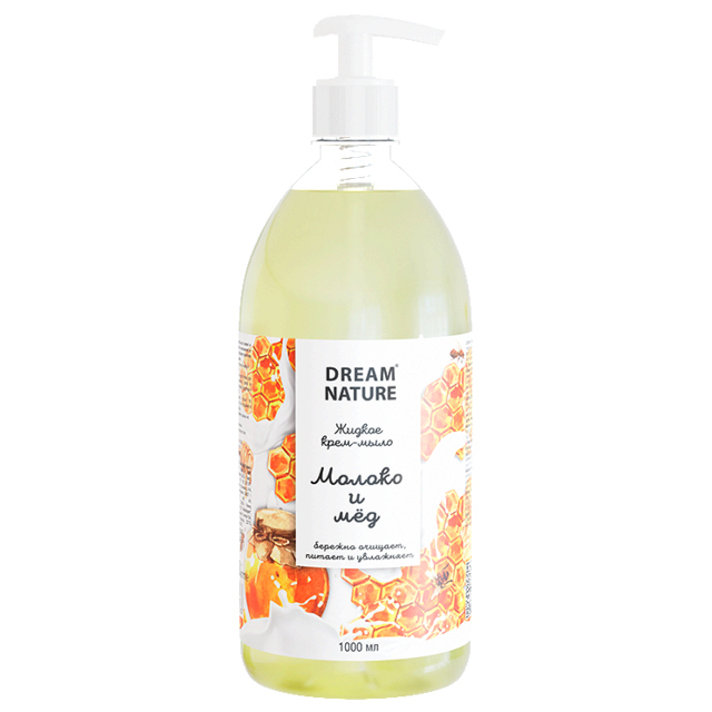 мыло жидкое DREAM NATURE Молоко и мёд 1л