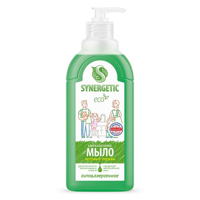 мыло жидкое SYNERGETIC Луговые травы 500мл