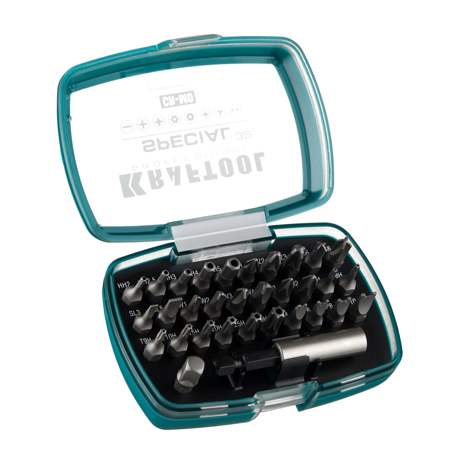 Набор бит Kraftool Special-32 PH/PZ/SL/TORX 25 мм с адаптером (32 шт.) (2610-H32)