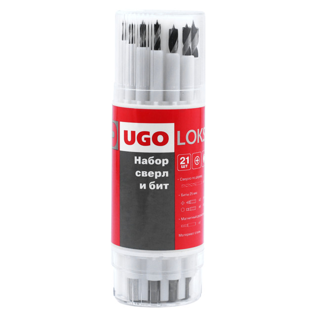 набор бит UGO LOKS 21 предмет с держателем