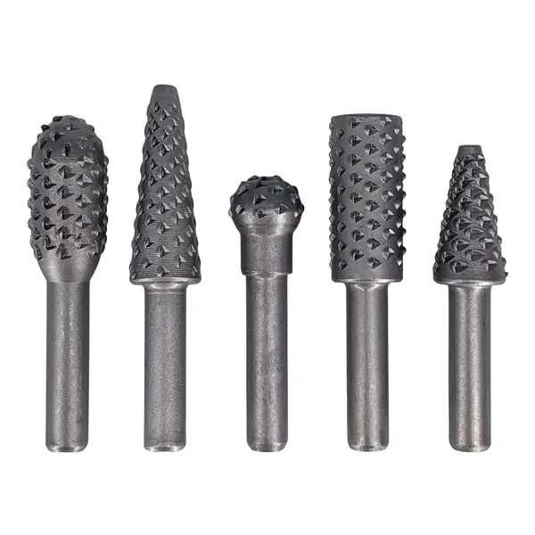 Набор борфрез по дереву Vertextools 0987-63 хвостовик 6.3 мм, 5 шт.