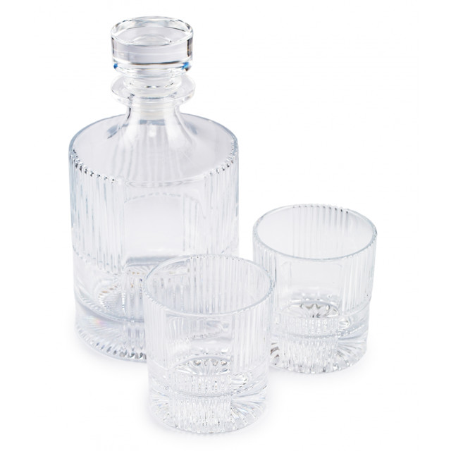 набор для виски GLASSERIE Dandy штоф 1л + 2 стакана 290мл стекло