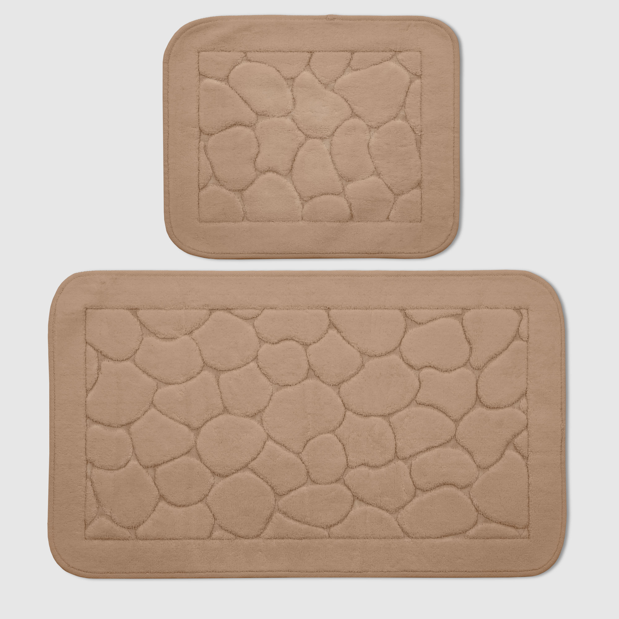 Набор ковриков для ванны Retro textil Stone капучино 2 шт