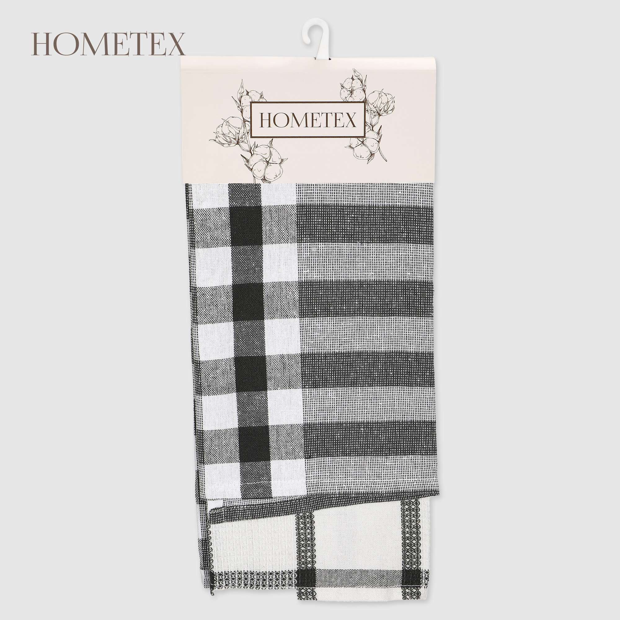 Набор кухонных полотенец Hometex клетка 2шт 45х70 см