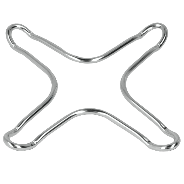 набор подставок для газовой плиты METALTEX 2шт хромированная сталь