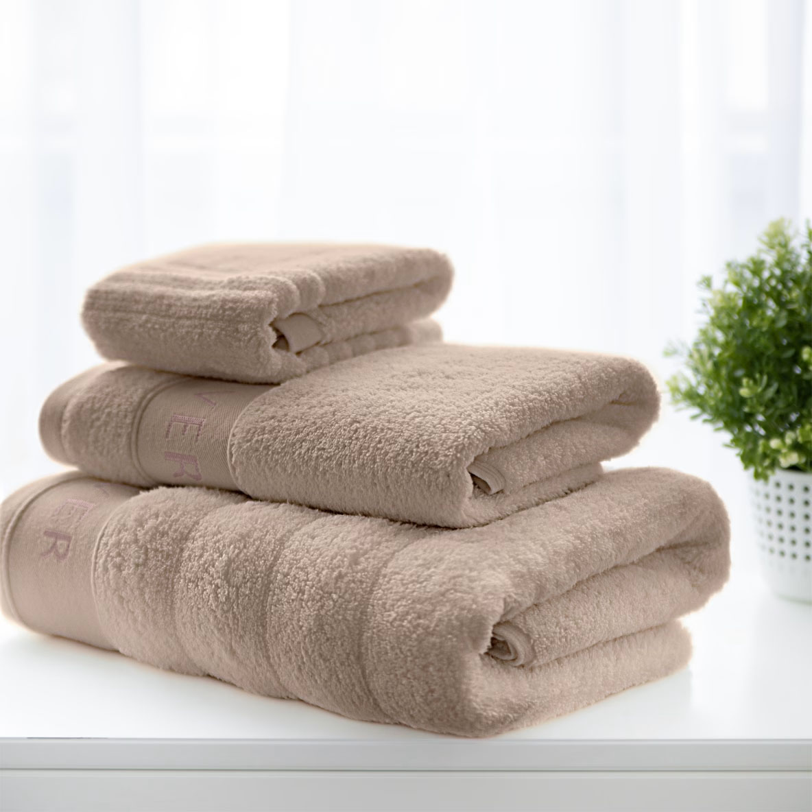 Набор полотенец Soft Silver Soft Wave Песчаный берег 30х50/50х90/70х140 см 3 шт.