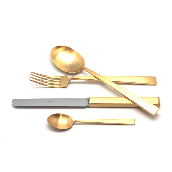 Набор приборов Cutipol BAUHAUS GOLD 9322 24 предмета матовый