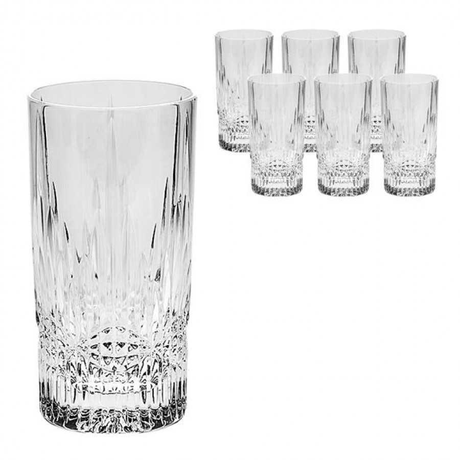 Набор стаканов Crystal bohemia as vibes 350мл 6шт (990/20105/0/24355/350-609)