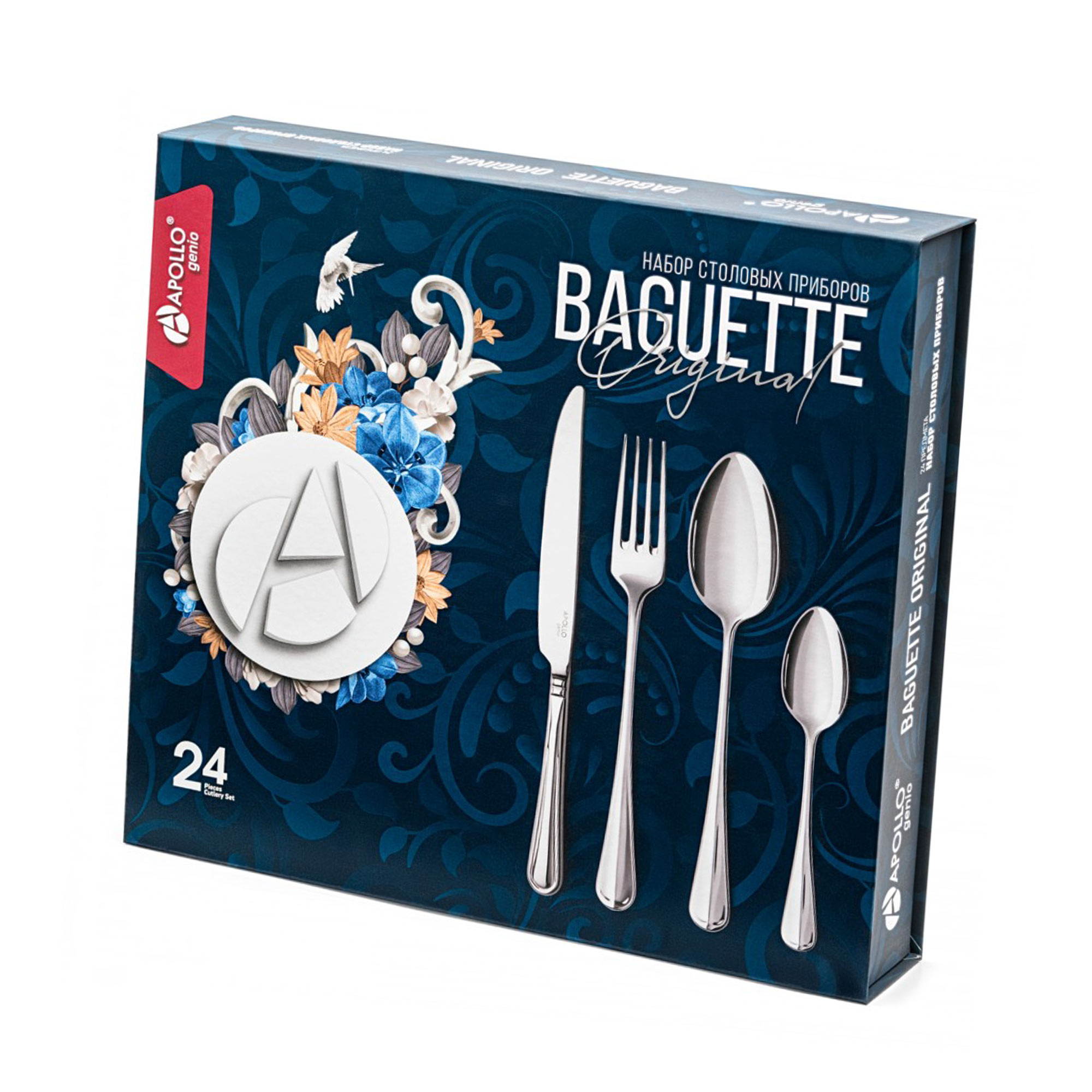 Набор столовых приборов Apollo Baguette Original 24 предмета