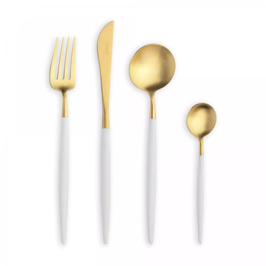 Набор столовых приборов Cutipol Goa white gold 6 персон 24 предмета