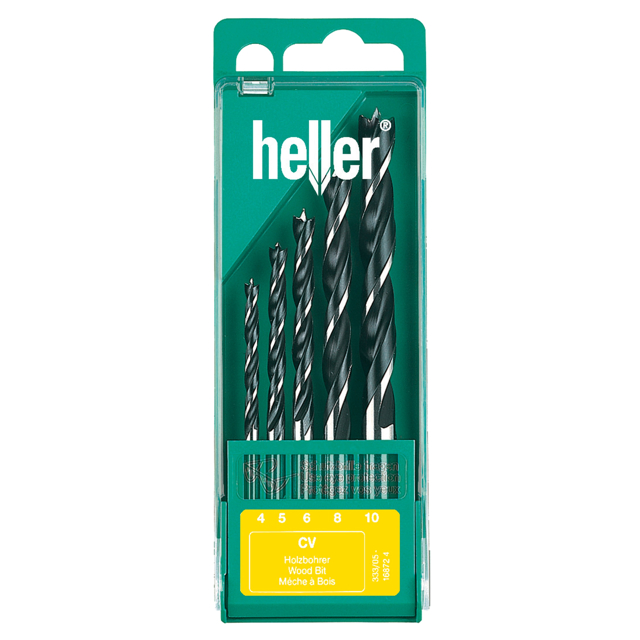 набор сверл по дереву HELLER 5шт